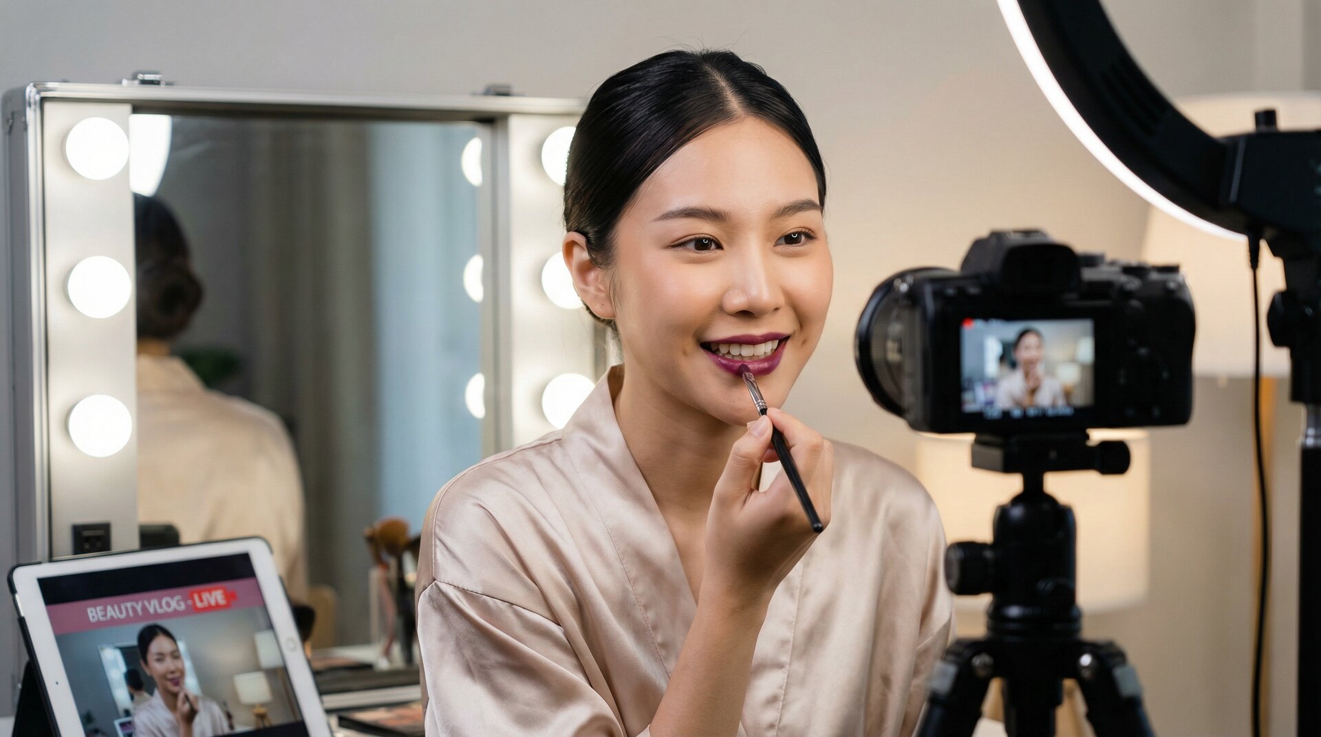 黑丝美妆视频教程